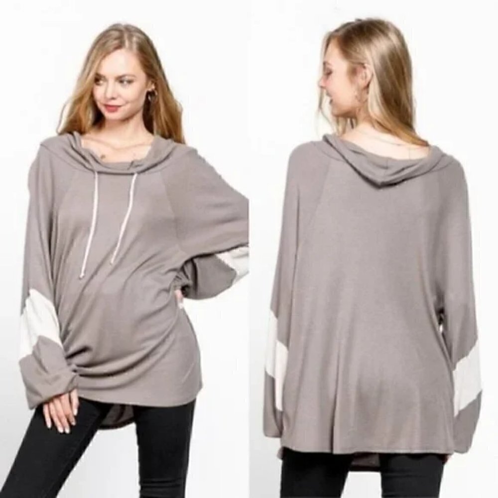 Comfy Oversized long sleeved Hoodie top